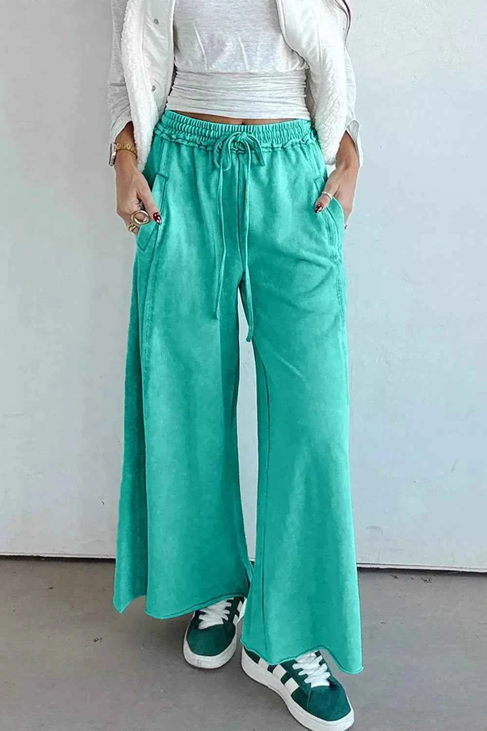 High-Waisted Wide-Leg Pants