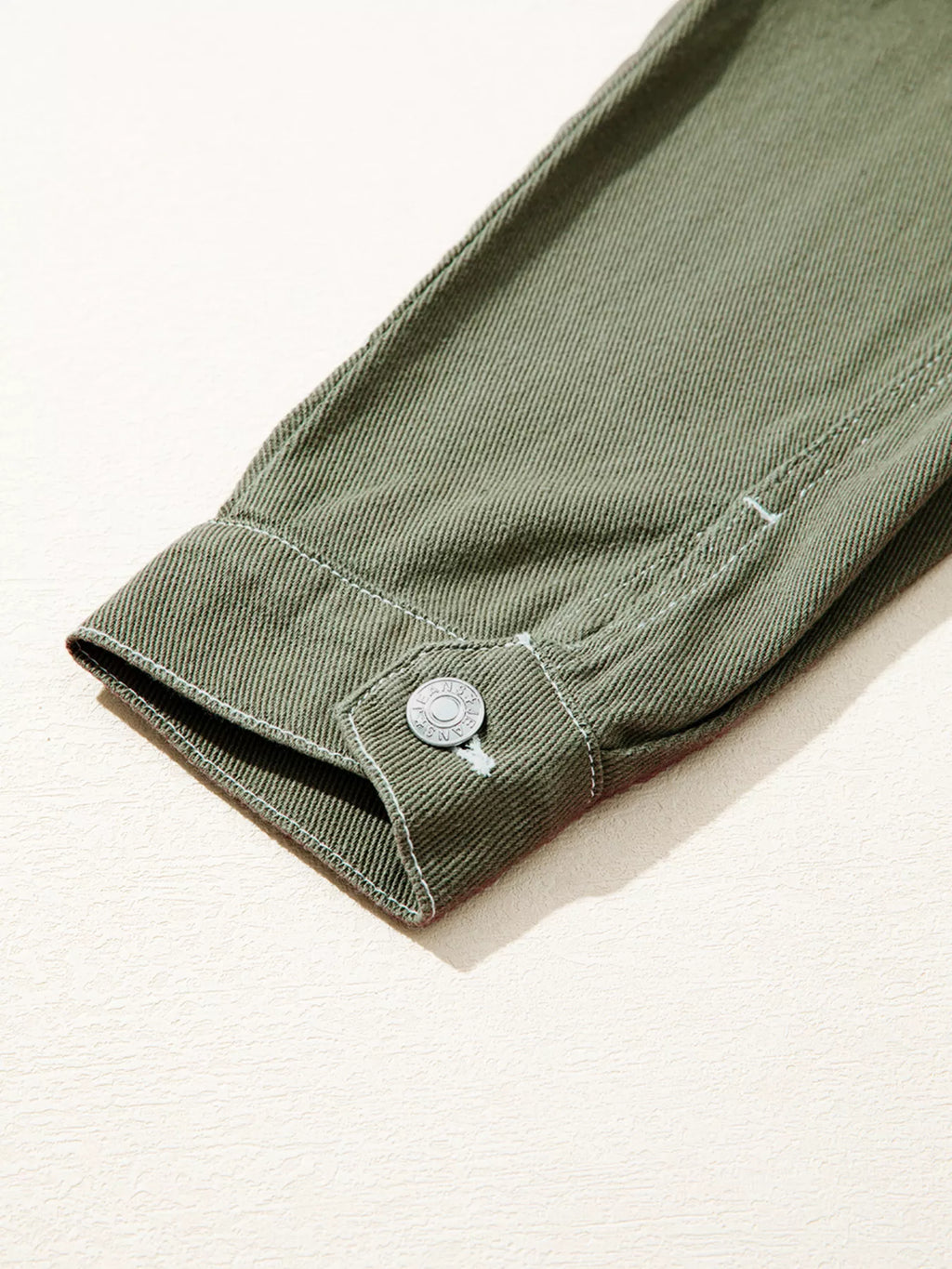 Patched Pocket Collared Button Front Boyfriend Denim Jacket - Meltem & Co.