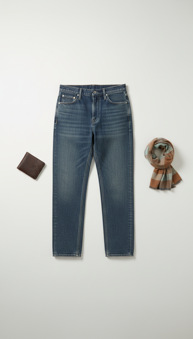 Japanese Denim Relaxed Trousers
