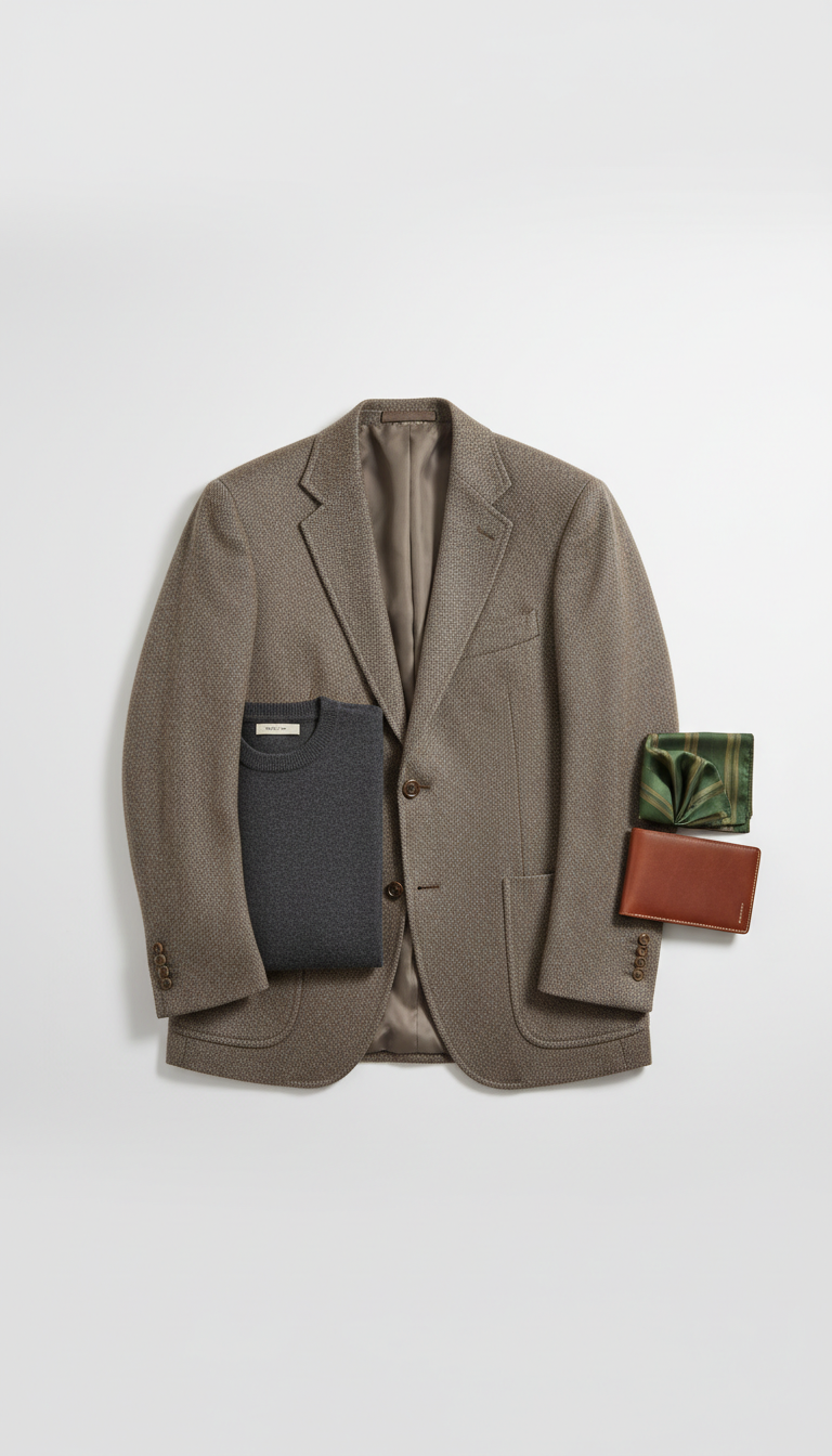 Italian Wool Tailored Blazer