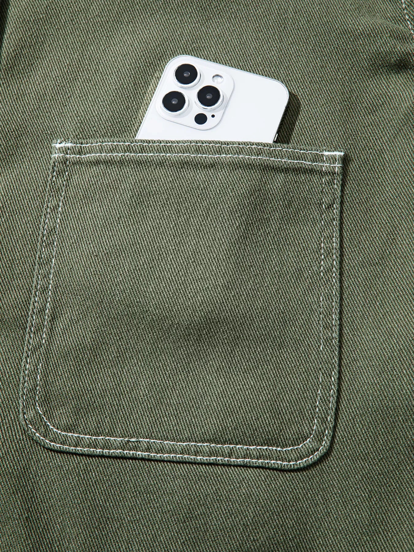 Patched Pocket Collared Button Front Boyfriend Denim Jacket - Meltem & Co.