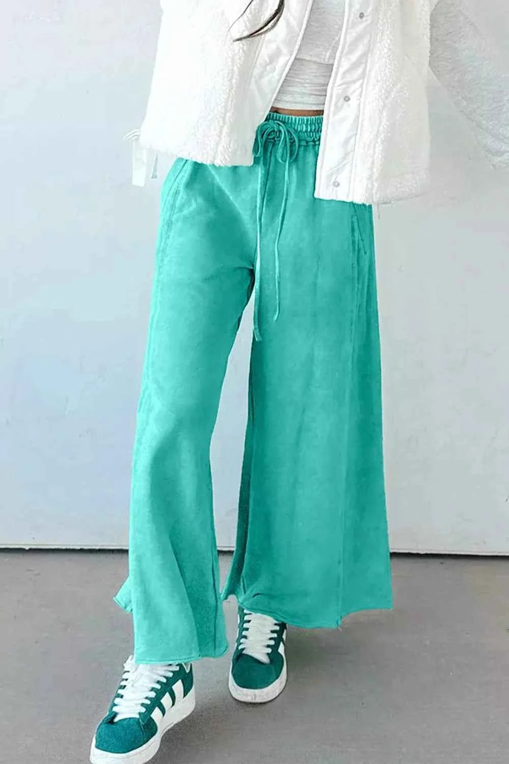 High-Waisted Wide-Leg Pants