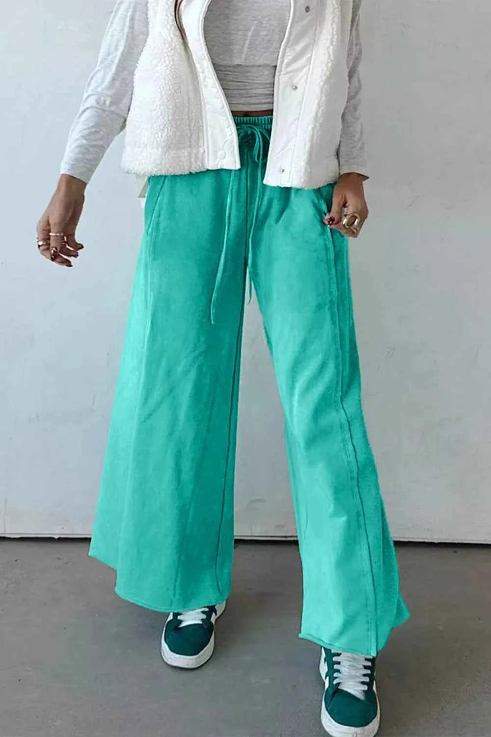 High-Waisted Wide-Leg Pants