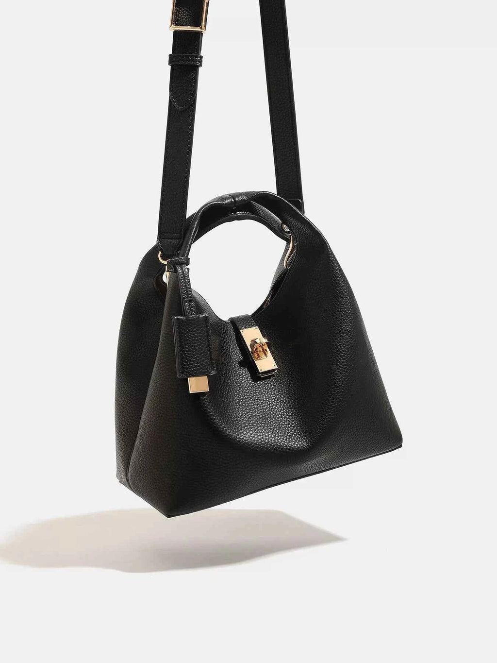 Turn-Lock Crossbody Bag