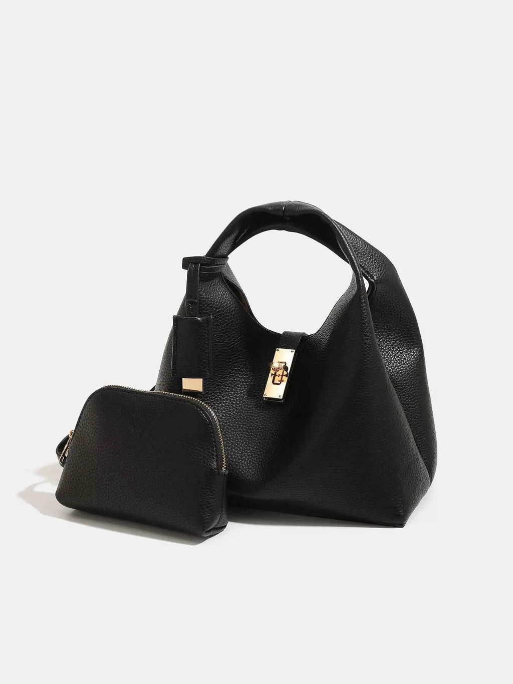 Turn-Lock Crossbody Bag